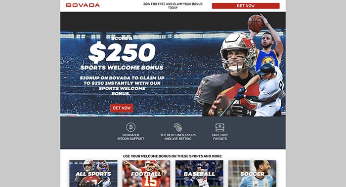 sports bookie website bovada