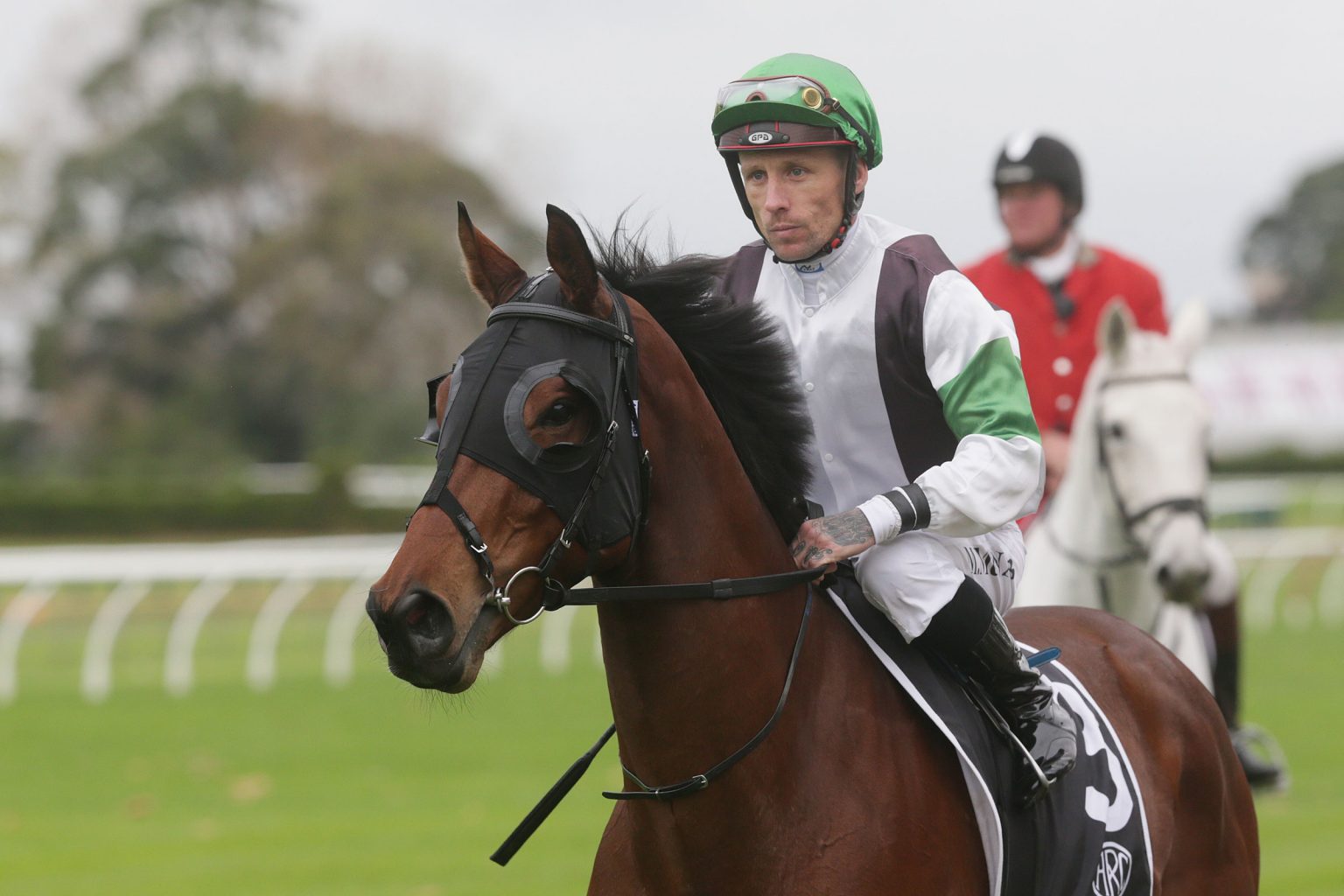 New Zealand jockey Michael McNab riding the crest of a wave