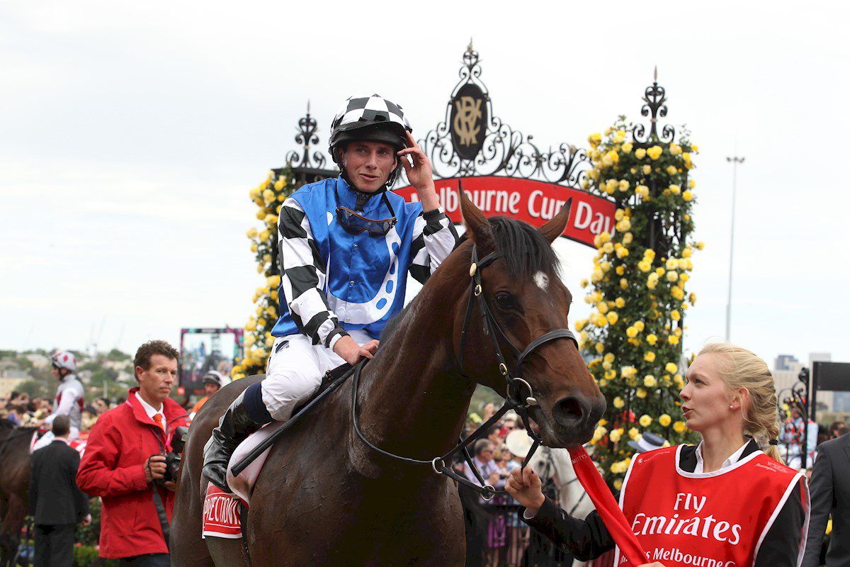 Protectionist and Ryan Moore win Melbourne Cup