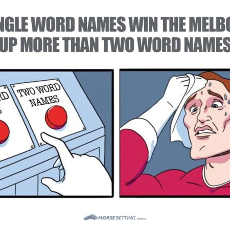 Do single word names win more Melbourne Cups than two word horse names?